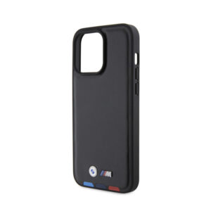 BMW Leather Hot Stamp Tricolor - dėklas skirtas Apple iPhone 15 Pro Max black - Image 6