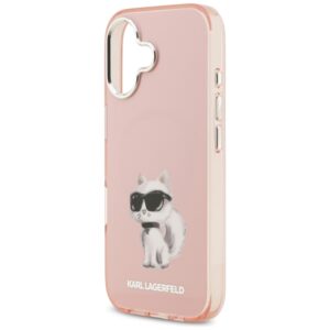 Karl Lagerfeld IML Aquarelle Choupette & Logo MagSafe - dėklas skirtas Apple iPhone 17 pink - Image 6