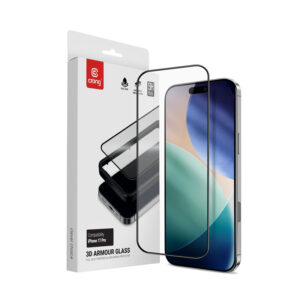 Crong 3D Armour Glass - Apsauginis stiklas Apple iPhone 17 Pro + Installation Frame