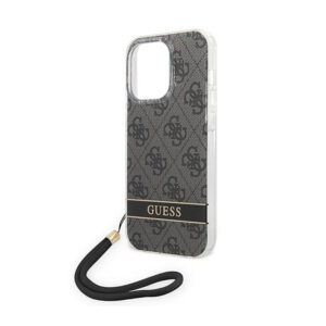 Guess 4G Print Cord - dėklas skirtas Apple iPhone 14 Pro Max Black - Image 5