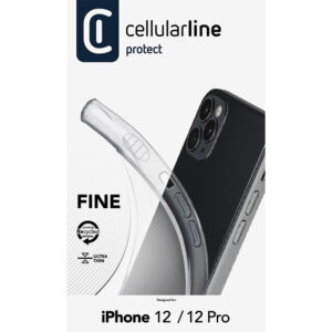 Cellularline Fine - dėklas skirtas Apple iPhone 12 / Apple iPhone 12 Pro Transparent - Image 4