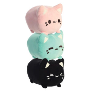 Tasty Peach - Plush mascot 18 cm Black Sesame Meowchi - Image 3