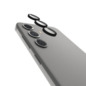 Case-Mate Aluminum Ring Lens Protector - Apsauginis stiklas skirtas the camera lens of the Samsung Galaxy S24 (Black) - Image 6