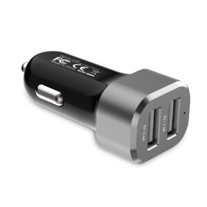Crong Power automobilinis įkroviklis 24W su Dual USB Port aluminium - Image 5