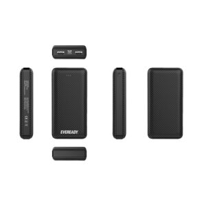 Eveready PX20B - Powerbank 20000 mAh 2x USB-A Black - Image 3