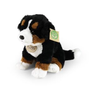 Rappa - Plush Realistic Sitting Bernese Mountain Dog 23 cm Eco-Friendly Soft Collection - Image 2