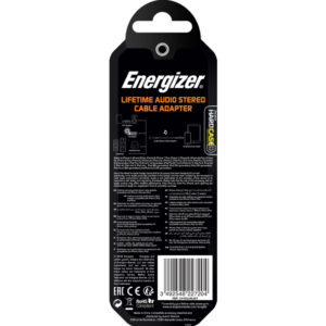 Energizer HardCase - Lightning to 3.5mm jack audio adapter MFi certified 11cm EU (White) - Image 5