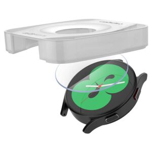 Spigen GLAS.TR EZ FIT 2-Pack - Tempered glass for Samsung Galaxy Watch 4 / 5 40 mm (2 pcs) - Image 2