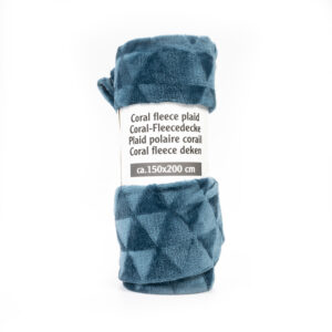 Blanket 150x200cm navy blue pattern 02