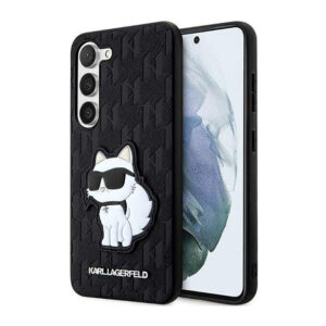 Karl Lagerfeld NFT Saffiano Monogram Choupette - dėklas skirtas Samsung Galaxy S23+ Black - Image 1