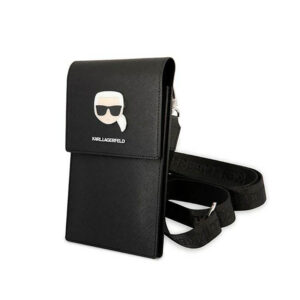 Karl Lagerfeld Metal Karl Head Wallet Phone Bad - Bag for smartfone and accessories (juodos spalvos) - Image 1