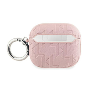 Karl Lagerfeld Monogram Karl & Choupette Head - AirPods 3 Case (pink) - Image 2