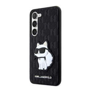 Karl Lagerfeld NFT Saffiano Monogram Choupette - dėklas skirtas Samsung Galaxy S23+ Black - Image 2