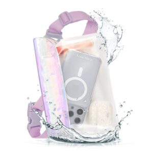 Case-Mate Soap Bubble Waterproof Phone Belt Bag - Waterproof Crossbody Bag / Pouch for Smartphones Iridescent - Image 1
