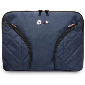 BMW Nylon Pockets & Metal Logo - 14" Notebook Case Navy Blue