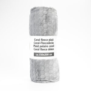 Blanket 150x200cm grey pattern 01
