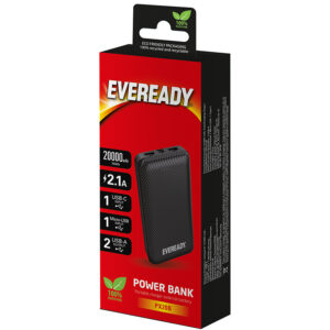 Eveready PX20B - Powerbank 20000 mAh 2x USB-A Black - Image 5