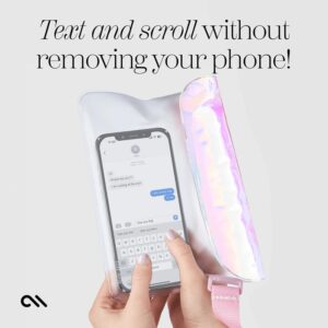 Case-Mate Soap Bubble Waterproof Phone Belt Bag - Waterproof Crossbody Bag / Pouch for Smartphones Iridescent - Image 2