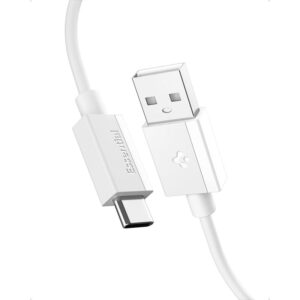 Spigen EB6020AC Essential - USB-A to USB-C Cable PD 60W 2m White - Image 2