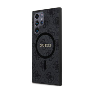 Guess 4G Collection Leather Metal Logo MagSafe - dėklas skirtas Samsung Galaxy S24 Ultra black - Image 2