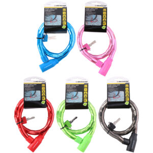 Dunlop anti-theft bicycle key lock (black) - Image 2