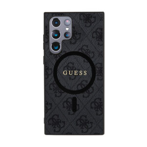 Guess 4G Collection Leather Metal Logo MagSafe - dėklas skirtas Samsung Galaxy S24 Ultra black - Image 3