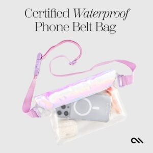 Case-Mate Soap Bubble Waterproof Phone Belt Bag - Waterproof Crossbody Bag / Pouch for Smartphones Iridescent - Image 3