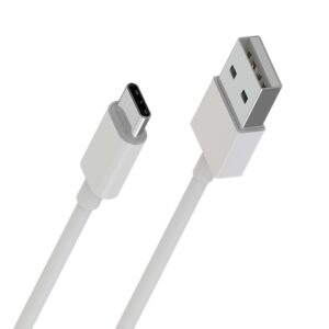 Borofone - USB-A - USB-C cable for data transmition and charging, 1 m baltos spalvos - Image 2