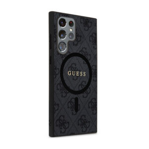Guess 4G Collection Leather Metal Logo MagSafe - dėklas skirtas Samsung Galaxy S24 Ultra black - Image 4