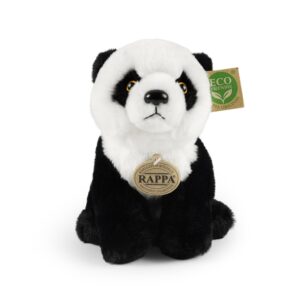 Rappa - Plush Realistic Sitting Panda 23 cm Eco-Friendly Soft Collection - Image 2