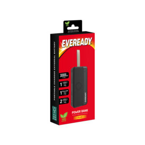 Eveready PX30B - Powerbank 30000 mAh 2x USB-A Black
