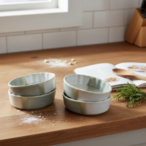 Alpina - Ceramic ovenproof round dish 12x12x3.5 cm (4 pieces) - Image 4