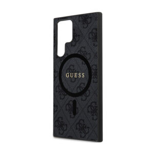 Guess 4G Collection Leather Metal Logo MagSafe - dėklas skirtas Samsung Galaxy S24 Ultra black - Image 6