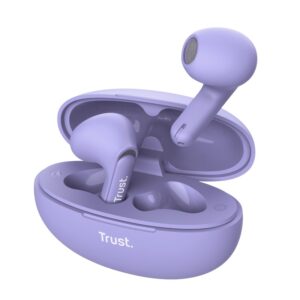 Trust Yavi - Wireless Earbuds Bluetooth TWS with Charging Case & ENC Purple