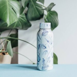 Quokka Solid - Stainless Steel Thermal Bottle 510 ml (Gray Bouquet) - Image 4