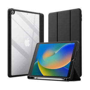 Crong PrimeFolio - dėklas skirtas iPad 10.2” (2021-2019) with stand and Apple Pencil charging (Black)