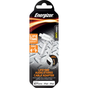 Energizer HardCase - Lightning to 3.5 mm jack audio adapter MFi-certified 11 cm ROW White - Image 4