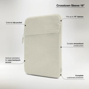 Incase Crosstown Sleeve with Woolenex - Case with Pocket for MacBook Pro 16" M4/M3/M2/M1/2024-2021 Black - Image 6