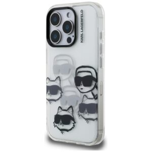Karl Lagerfeld IML Multi K&C Head Pattern - dėklas skirtas Apple iPhone 16 Pro transparent - Image 2