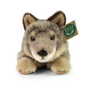 Rappa - Plush realistic toy Lying Wolf 20 cm Eco-Friendly - Image 2
