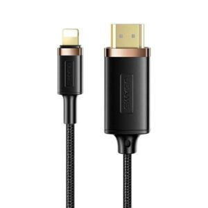 USAMS US-SJ509 - Lightning - HDMI braided cable 2m (black)