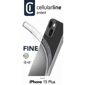 Cellularline Fine - dėklas Apple iPhone 15 Plus Transparent - Image 4