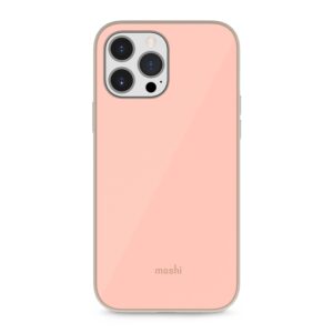 Moshi iGlaze - Premium Hybrid dėklas skirtas Apple iPhone 13 Pro Max SnapTo system Dahlia Pink - Image 1