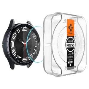 Spigen GLAS.TR EZ FIT 2-Pack - Tempered glass for Samsung Galaxy Watch 6 Classic 43 mm (2 pcs) - Image 3