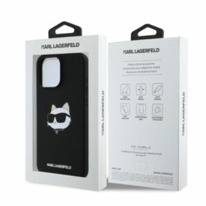 Karl Lagerfeld Silicone Choupette Head Print MagSafe - Case Apple iPhone 16 Pro Max black - Image 5