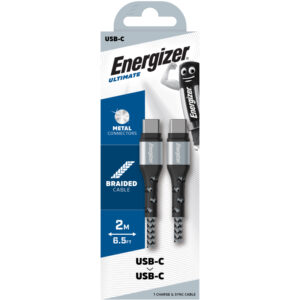 Energizer Ultimate - USB-C to USB-C connection cable 2m Silver - Image 2