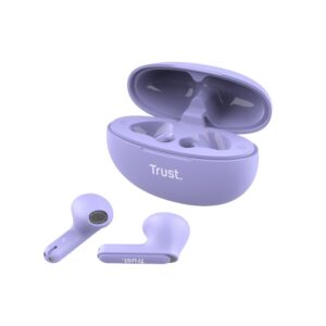 Trust Yavi - Wireless Earbuds Bluetooth TWS with Charging Case & ENC Purple - Image 3