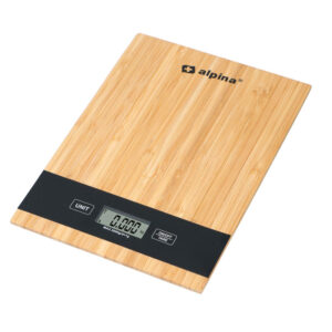 Alpina - Digital bamboo kitchen scale 5 kg
