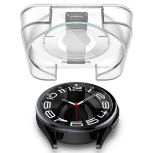 Spigen GLAS.TR EZ FIT 2-Pack - Tempered glass for Samsung Galaxy Watch 6 Classic 43 mm (2 pcs) - Image 4