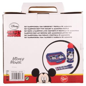 Mickey Mouse - Lunchbox set, 400ml water bottle, cutlery - Image 3